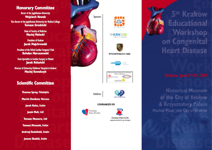 5th Kraków Educational Workshop on Congenital Heart Disease – 5 Warsztaty Kardiochirurgii Dziecięcej